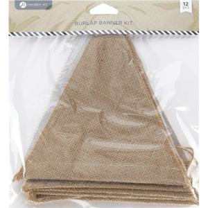 Hampton Art Mix The Media Burlap Banner 24pc
