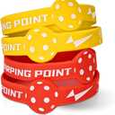 Warping Point Pickleball Silicone Wristbands | Pickleball Rubber Bracelets gifts for Women Men | Pickleball Party Accessories Decorations 4 PCS