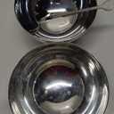 Honeydak 12 Pcs Stainless Steel Ice Cream Bowl Serving Dessert Cup Sauce Bowls Dish Metal Dessert Glasses Salad Holder Round Footed Yogurt Snack Candy Cups for Fruit Pudding Christmas(4 Inch)