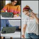 for iPhone 16 Pro Max Case Magnetic Compatible with MagSafe Support Wireless Charger,Built-in Camera Cover Kickstand+with 2 Screen Protector,Military Grade 360Full Body Phone Protection Green