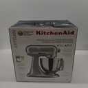 KitchenAid Artisan Series 5 Quart Tilt Head Stand Mixer with Pouring Shield KSM150PS, Contour Silver