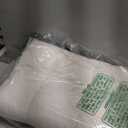 Three Geese Ultra Thin Flat Goose Down Feather Pillows for Sleeping Queen Size, 2.5" Height, 100% Cotton Cover, Ultra Slim Hotel Collection Bed Pillow for Stomach, Back Sleeper, 18x30 in.