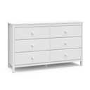 Storkcraft Alpine 6-Drawer Dresser (White)  GREENGUARD Gold Certified, White Dresser for Bedroom, Kids & Nursery Storage Drawers, Safety Interlocking Drawers, Pre-Installed Tracks, Kids Bedroom