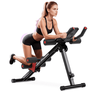 FLYBIRD Adjustable Ab Workout Equipment, Full Body Strength Training, Foldable Waist Trainer, 330 lb Capacity