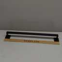 KOKOSIRI 24-Inch Single Towel Bar, Bathroom Kitchen Towel Holder, Wall Mounted SUS304 Stainless Steel Towel Rack, Matte Black, B4003BK-L24