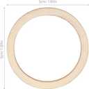 SEWACC 100pcs Wood Frames Flower Decorations Natural Wood Frame Circles for Crafts en Dream Catcher Rings Rings for Crafts DIY Decor Scrapbook Log Chips Dreamcatcher, 5cm