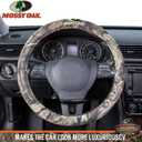 Mossy Oak Full Camo Steering Wheel Cover - Made from Premium Cotton Twill, Universal Fit for 14 1/2 to 15 inches - Official Licensed Product