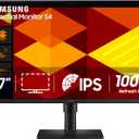 Samsung 27 (S40GD) Borderless Business Monitor with IPS Panel, 100Hz Refresh Rate, Eye Saver Mode, Ergonomic Design, Game Picture Mode, LS27D408GANXGO
