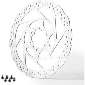 Acciaie SM-RT26/56 6-Bolt Disc Brake Rotor, Bicycle Brakes Rotors 160mm/180mm for Mountain Bike MTB Road Racing Bike BMX