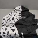 Pexlaxy Kids Girls Black White Costume Halloween Cosplay Coat Cloak for Child Size 140