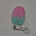 seenda Wireless Mouse, Rechargeable Light Up Mouse for Laptop, Small Cordless Mice with Quiet Click LED Rainbow Lights for PC Computer Kids Chromebook Windows Mac, Gradient Pink