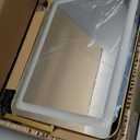 FENNIO Gold Vanity Mirror with Lights 22"x19", LED Lighted Makeup Mirror, Large Makeup Mirror, Make up Mirror with Lighting,Touch Screen with 3-Color Lighting,Dimmable,for Vanity Desk Tabletop