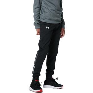 Under Armour Boys' Brawler 2.0 Tapered Pants (X-Small, Black (001)/White)