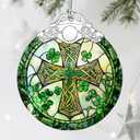 Stained Glass Cross Ornament, Christmas Ornaments, Christmas Decorations for Tree, Holiday Ornament, Religious Gifts, Cross Gifts, Gift Ideas & Christian Gift