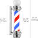35'' Silver Barber Pole Light