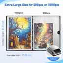 ALL4JIG 25.98"*30.31" Puzzle Binder Space-Saving Storage Folder for 5001000 Piece Puzzle Collection, Holds 20 Puzzles, HD Film Pockets, Birthday Gift for Mom & Grandma
