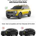 KINGGERI 300LBS Roof Rack Cross Bars - Compatible with Kia Telluride 2026 2027 with Raised Side Rails, Lockable Aluminum Roof Rails Crossbars Rooftop Cargo Basket Carrier Bag Luggage SUV Accessories
