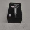 Hair Dryer - High-Speed 150,000 RPM Hairdryer for Fast Drying, 500Million Negative Ionic & Thermo-Control & Cool Shot Button & Lightweight & HD Display Blow Dryer with Magnetic Diffuser & Nozzle (Metal Silver Grey)