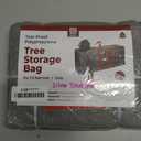 Zober Christmas Tree Storage Bag - Fits 7.5 Ft Artificial Trees - Plastic, Waterproof Christmas Tree Bag For Storage Box For Xmas - Strong, Durable Handles - Label Card Slot - Gray