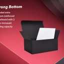 HUAPRINT Black Gift Boxes with Lids 9.5x6.5x4 inch,24 Pcs Paper Gift Wrap Box Bulk for Presents, Birthday, Bridesmaid Proposal, Groomsmen Engagements, Christmas, Wedding Party Favor, Cupcake, Crafting, Holidays