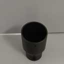 TriTrust Exhaust Tip, 2.5-3 inch inlet adjustable,Fit 2.5''/2.75''/3'' Outer diameter Tailpipe, 4.5'' Outlet 7'' Long Muffler Tip, Black Powder Coated Stainless Steel Tail Tip