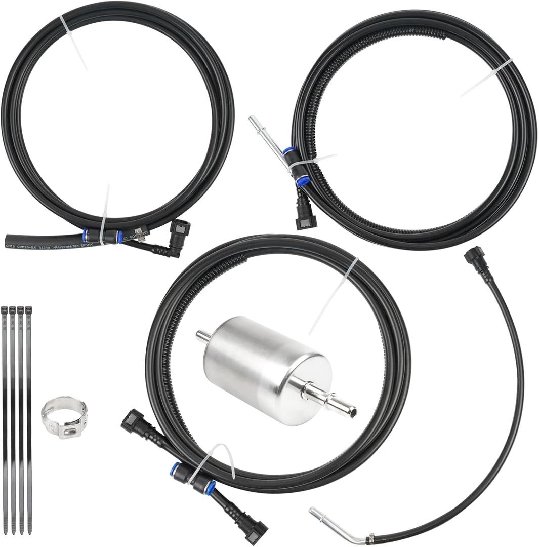 Fuel Lines Kit compatible with Chevy Silverado 1500 2500 GMC Sierra 1500 1999-2003 4.8L 5.3L 6L 8.1L Pickup Trucks replace FL-FG0053 FG0053 NFR0003 Nylon Fuel Lines Repair Kit