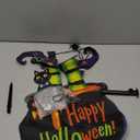 Halloween Lighted Garden Flag - 13x18-inch Waterproof Outdoor Witch Decoration with 24 Glow-in-The-Dark LED in 8 Patterns, Perfect for Yard, Porch, and Lawn Halloween Decorations (Sorceress)