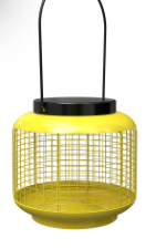 Mini Lamp Seed Feeders 1 Lb; Cap; Assorted Yellow