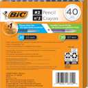 Bic Mechanical Pencil #2 EXTRA SMOOTH, 40 Pack Of Twenty 0.5mm, and Twenty 0.7 mm - Assorted Colored Barrels - Variety Pack of Bic Lead Pencils
