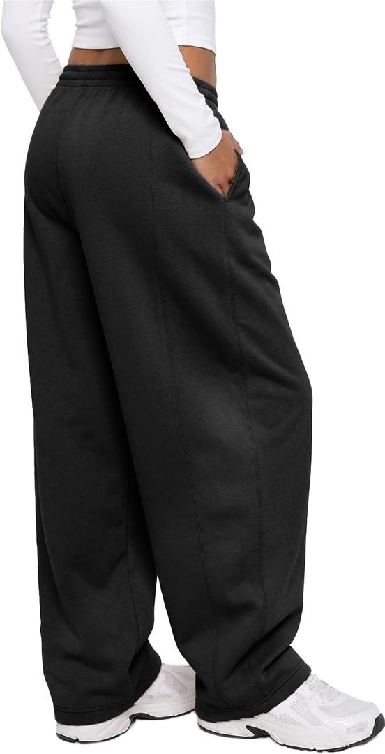 DISCIPBUSH Baggy Barrel Pants Women - Lightweight Extra Loose Long Wide Leg Pants Women Lounge Athletic Barrel Joggers, Size Small