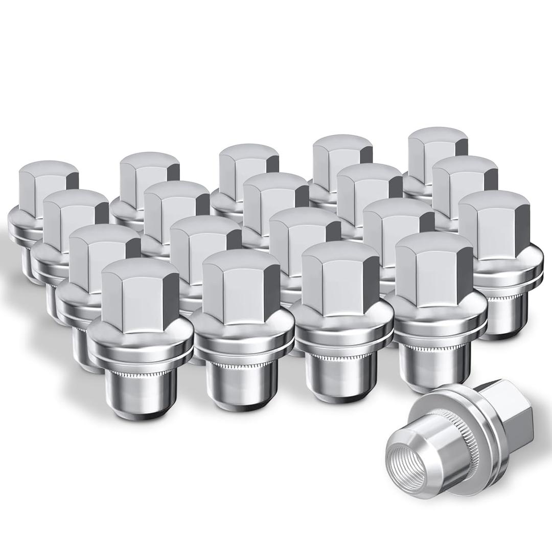 20PCS M14x1.50 Wheel Lug Nuts Compatible with Land Rover LR3 LR4 Range Rover Sport Discovery, 0.87" Hex 1.81" Length Lug Nuts Replace #RRD500510 RRD500290