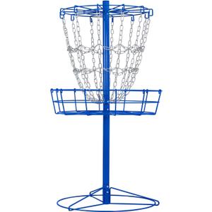 Yaheetech Portable Disc Golf Basket Target Disc Sports 12-Chain Practice Disc Golf Target Steel Hole Disc Golf Goals Catcher Indoor & Outdoor, Blue/Red/Orange/Black (25.2 L  25.2 W  52.8 H)