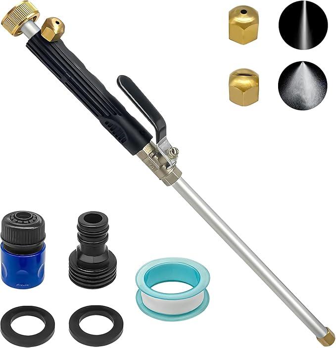 Amazon.com: Pymga Upgraded Jet Nozzle Pressure Washer Wand for Garden Hose with 2 Different Nozzles and Hose Quick Connectors, Jet High Pressure Washer Tools for Tackling Tough Grime And Dirt with Ease : Patio, Lawn & Garden