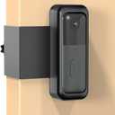 Blink Doorbell Mount, Anti-Theft Video Doorbell Door Mount Bracket No Drilling, Not Block Doorbell Motion Sensor, Easy to Install, Fit for Blink Doorbell Camera (Black)