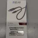 ZGear 6 Foot Silicone Rubber Sync & Charge Cable For USB C to USB C