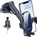 Miracase 3-in-1 Cell Phone Holders for Your Car, Universal Car Phone Holder Mount for Dashboard Air Vent Windshield Compatible with iPhone16 15 14 13 12 14 Pro Max Xs XR X, Black