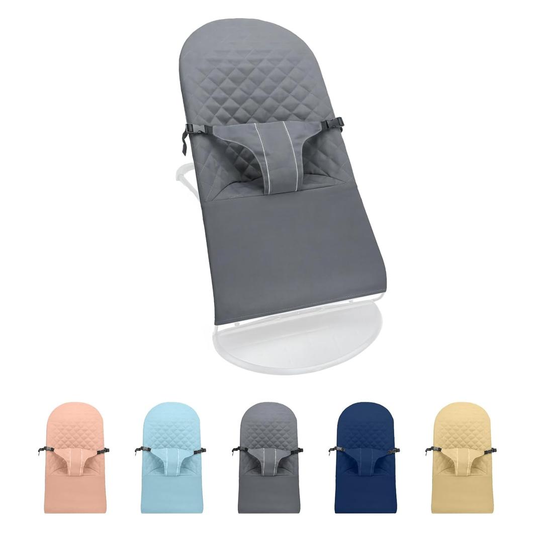 Fabric Seat for Bouncer - for BabyBjorn Replacement Cover Compatible with BabyBjorn Bouncer Bliss, Machine Washable (Grey)