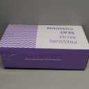 C CUSHION LAB Patented Pressure Relief Seat Cushion for Long Sitting Hours on Office/Home Chair, Car, Wheelchair - Extra-Dense Memory Foam for Hip, Tailbone, Coccyx, Sciatica - Light Grey (Gray)