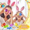SpringFlower 240 PCS 2.3 inch Plastic Easter Eggs Plus 2 Golden Eggs, Empty Fillable Eggs, Plastic Eggs Bulks for Easter Basket Stuffer, Easter Party Favor, Easter Egg Hunt
