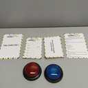 Office Party Friendly Feud Game with 2 Answer Buzzers, Team Building Feud Cards for Family Game Night Fun Trivia Quiz for Work Staff Coworkers Company Groups Holiday Gathering