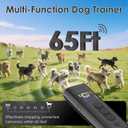 Dog Bark Deterrent Device, 65 FT Range,3X Ultrasonic Bark Deterrent Device & Ultrasonic Dog Trainer - Anti-Barking Device with Color Display, Safe & Effective Alternative to Bark Collars - Black