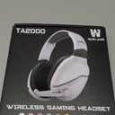 Wireless Gaming Headset with Noise Canceling Microphone for PS5, PC, PS4, 2.4G/Bluetooth Gaming Headphones with USB and Type-c Connector, Wired Mode for Controller Gamecube (White)