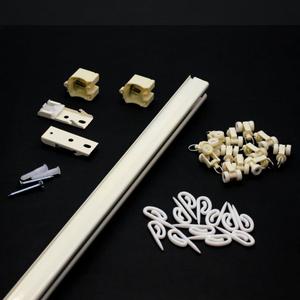 M Track Curtain Channel for a Window/Door Measuring Less Than 4 feet, Ceiling Fit, All Accessories Included Such as Runners, Hooks, End caps, Ceiling Brackets, Screws & Wallplugs