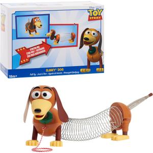 Disney and Pixar Toy Story Slinky Dog Pull Toy, Walking Spring Dog Toy with Leash, Classic Stretch Toy for Toddlers, Preschool Kids Toys Ages 18 Months and Up, Basket Stuffers by Just Play