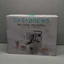 CASABREWS 3700 Essential Espresso Machine 20 Bar, Stainless Steel Cappuccino & Latte Machine with Steam Frother for Home, 43.9oz Water Tank, Coffee Gift for Women & Men, Silver