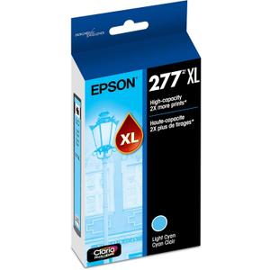 EPSON 277 Claria Photo HD Ink High Capacity Light Cyan Cartridge (T277XL520-S) Works with Expression XP-850, 860, 950, 960, 970
