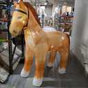 ArtCreativity Inflatable Horse Party Decoration - 1 Piece Blow Up Horse in Brown and Black - Western Themed Party Supplies - Horse Inflate for Cowboy, Rodeo, or Western Themed Party