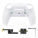 TOMSIN Back Paddles Kit for PS5 Controller BDM 030&BDM 040&BDM 050, 4 Programmable Remap Back Button Parts for PS5 Controller (only for Model BDM 030&040&050)-White