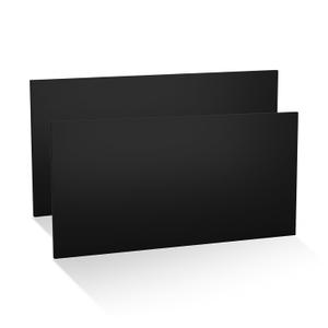 HDPE Sheet, 1/2 Inch Thick, Black, 12 x 24 in, 2 Pack