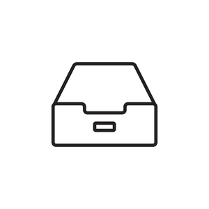 6-Piece Plastic Desk Organizer Tray Set, Black, Grey, White